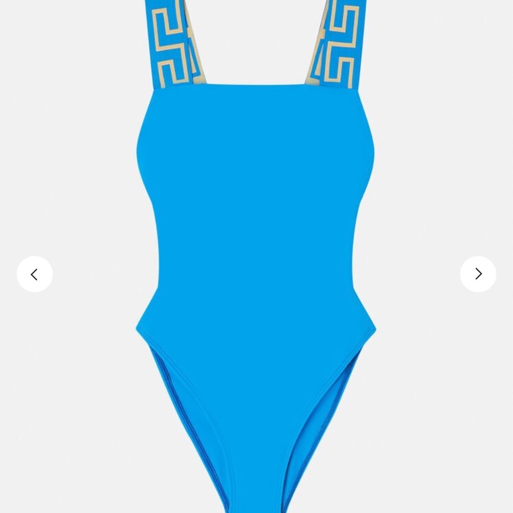 Versace GRECA BORDER ONE-PIECE SWIMSUIT